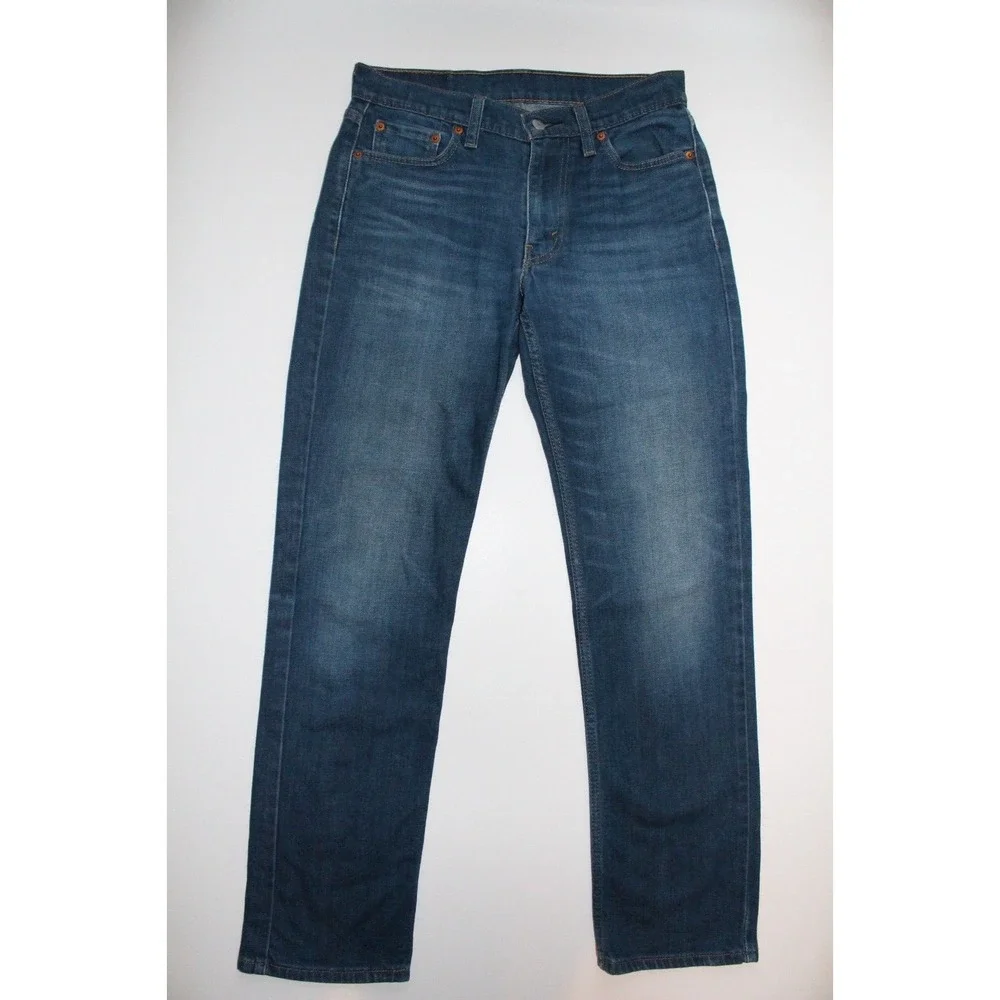 Levis‎ 514 Blue Jeans Mens 30x32 Slim Straight Cotton Stretch Denim Medium Wash